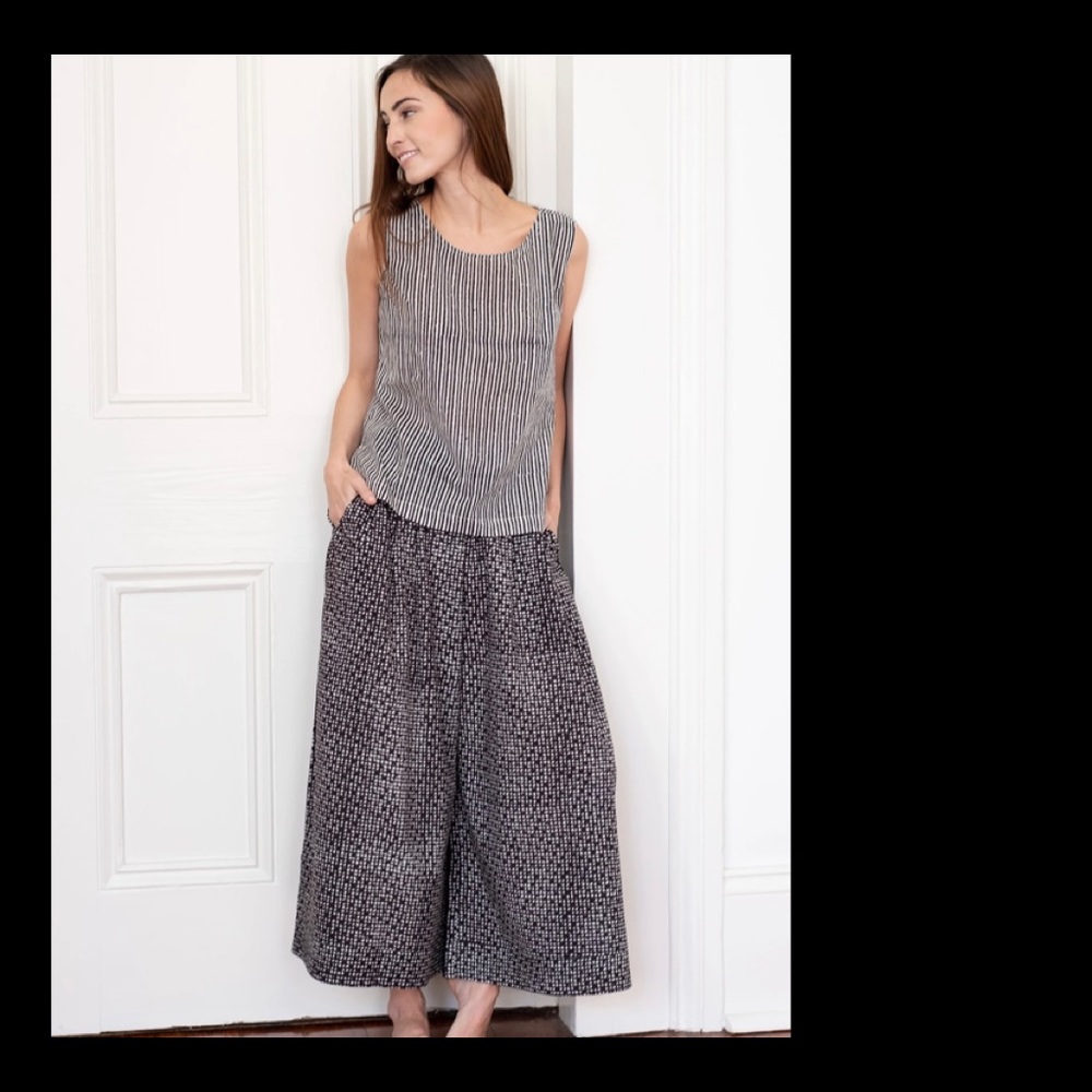 Anokhi Tank Top Zipper blk/whtbstripe